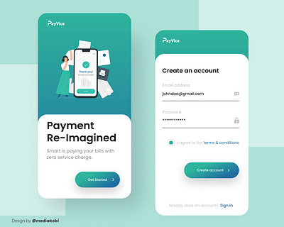 Fintech App onboarding screen design app branding design ui ux