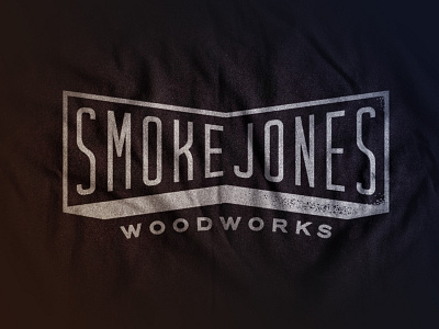 Smoke Jones badge branding logo vintage woodworking