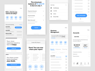 Mobile Wireframes activity tracker content strategy finance low fi mobile mobile app mobile design mobile ui ui wireframe wireframing wires