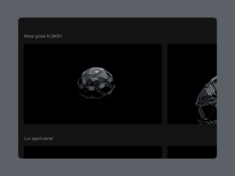 CGI Metal Globe Animation cgi cinema4d dark desktop flat gif interaction interaction animation ui ux web design