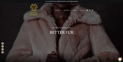 Luxury Fur landing page design landing page hero