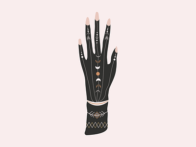 Fancy // Vectober 2020 // 07 adobe illustrator branding design fancy hand illustration inktober inktober2020 jewelery moon