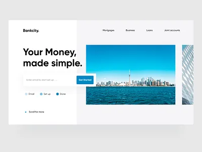 Bank Concept banking banking app banking dashboard banking website design flat minimal typography ui