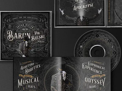 Album Art + Packaging album cd illustraion ornate packaging typography