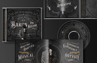 Album Art + Packaging album cd illustraion ornate packaging typography