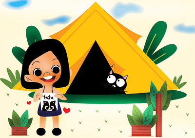 TUTU and the Tent art direction artist brand design children book illustration childrens illustration colombo creative cute illustration design drawing dribbble flat illustration girly graphicdesign illustration illustrations illustrator magazine magazine illustration srilanka