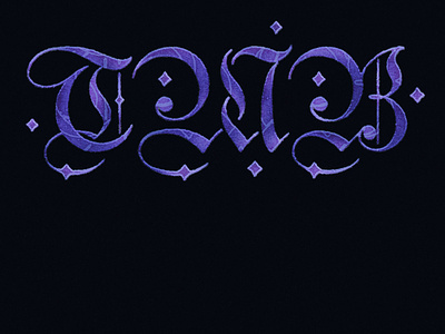Forgotten Script calligraphy gothic lettering letters script typography