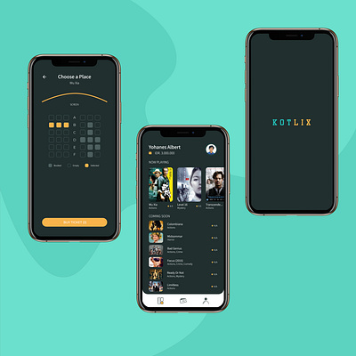 App Movie : KOTLIX adobe xd android android app android app design android app development android design app branding design figma ui ui app ui app design ui design uiux ux