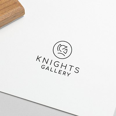 Knights Gallery creative creativity design designer graphic design logo logo design logodesign logos logotype minimal modern typography