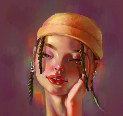 girls illustration portrait art