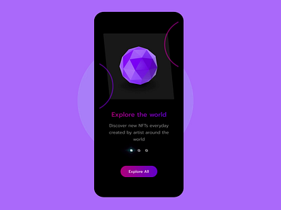 NFT Mobile UI design adobe xd animation app design figma logo mobile app mobile ui nft nft design nft marketplace nft mobile nft ui nft uidesign nft uiux nftui ui ui design uiux