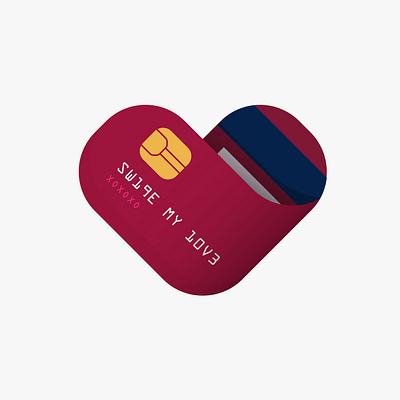 Swipe My Love credit card love illustration logo logo designer mark minimal money