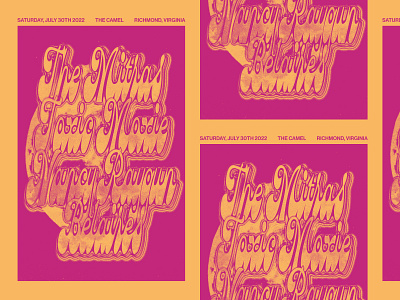 In Progress: The Mitras Gig Poster design gig poster graphic design music poster richmond rva typography