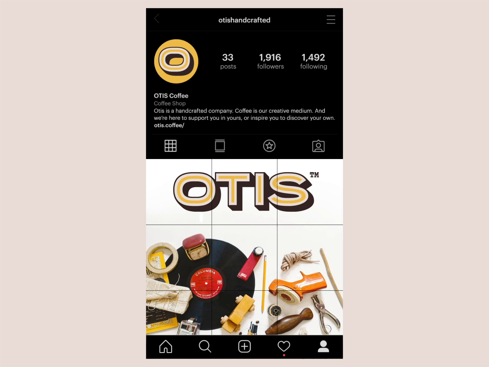 Example of Otis Instagram Collage