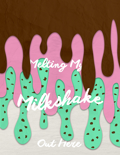 Melting Milkshake Illustration design fun graphic design icecream illustration milkshake