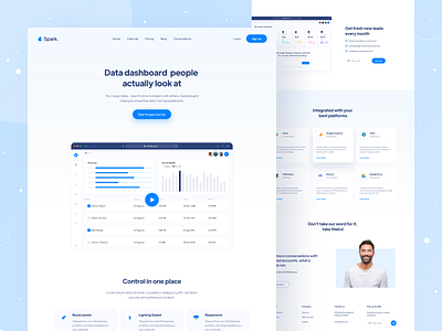 Dashboard - Saas Landing Page clean dashboad landing page landing page design landingpage saas saas design saas landing page saas website ui uiux user experience user interface web design website website design