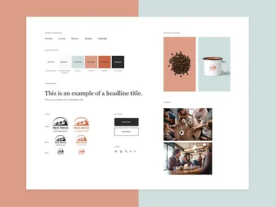 Coffee Shop Style Tile branding coffee coffee shop coffee shop logo color color palette design figma logo minimal modern mood mood board style tile ui ux design uxui