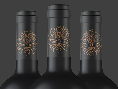 Board & Barrel Wine atelier badge barrel barrels icon oak tree packaging seal stamp tree wine winery