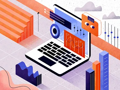 Business Illustration business business illustration flat illustration growth illustration infographic isometric illustration procreate texture textured