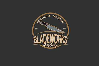 Bladeworks design hawaii honolulu illustration knife knife logo logo usa vector