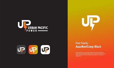 URBAN PACIFIC POWER 3d animation branding creative design flat graphic design illustration life logo logo design minimal minimalist logo motion graphics power technology ui unique unique logo urban