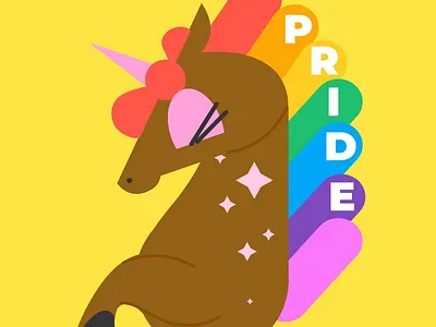 Pride 2022 | Unicorn 2d animation after effects animation illustration lgbt lottie motion graphics nft pride