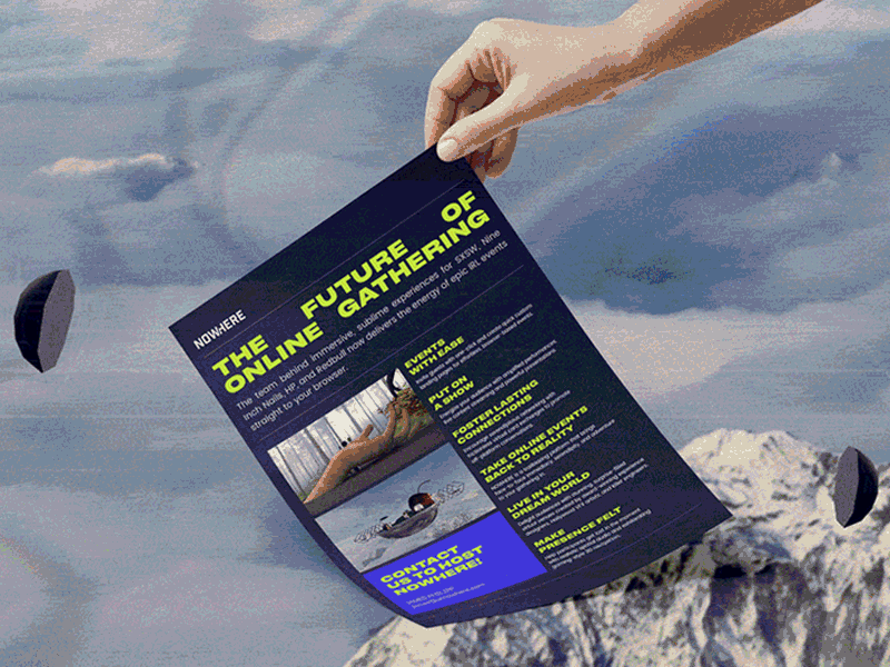 Nowhere Fest Graphics animation art direction creative creative direction design digital digital design graphic design graphics motion graphics poster poster design