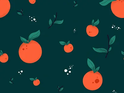 Oranges Patterns art direction artist artwork colors design illustration oranges pattern pattern design tangerine