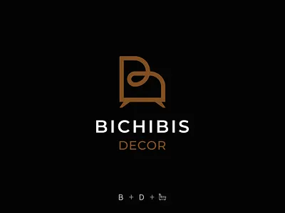 Bichibis™ Decor | Furniture Manufacturer 2020 architecture couch decor furniture interior interior design kerala logo logo 2020 logo design manufacturer minimalist logo sofa wood