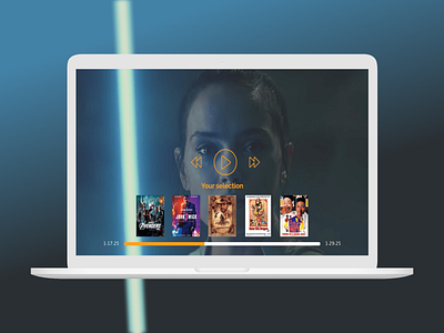 Daily UI challenge 057 blockbuster daily ui dailyui design star wars starwars ui ui challenge ux ux design uxdesign uxui video video player videoplayer webdesign