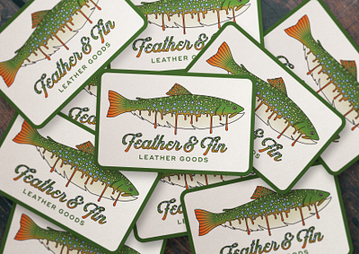 Brook Trout Drip Sticker fishing stickers trout