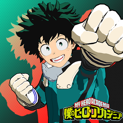 Midoriya Izuku 3d 3d animation 3d art anime animeart bnha bokunoheroacademia character mha myheroacademia