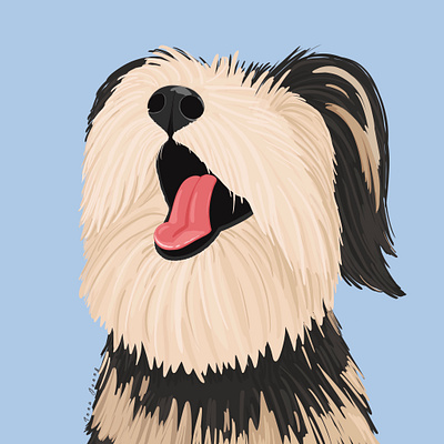 Happy-go-lucky art artwork design dog doggy illustration illustrator pet