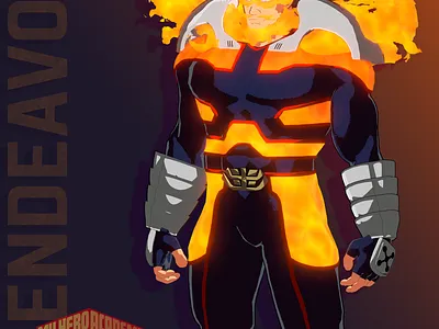 Todoroki Enji - Endeavor 3d 3d animation 3d art anime animeart bnha bokunoheroacademia character mha myheroacademia