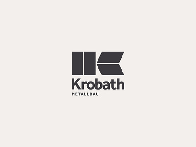 Krobath Metallbau branding branding design design graphic design icon layout logo minimal type typography