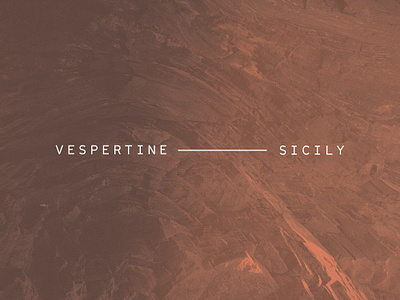 VESPERTINE — SICILY branding design graphic design menu restaurant typography