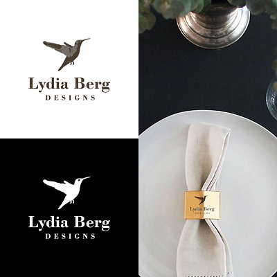 Lydia Berg Designs logo brand branding design flat illustration logo logo design logotype minimal