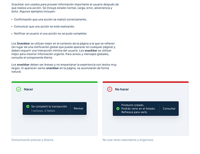 Guideline snackbar alert design design system snackbar ui