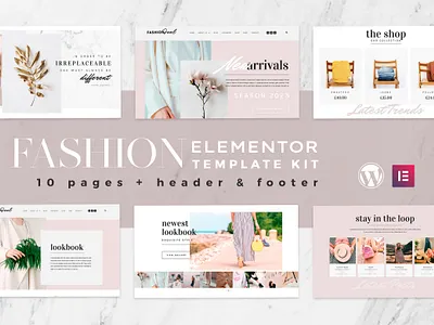 Fashion Feel - WooCommerce Elementor Template Kit beauty boutique chic clean creative ecommerce elementor fashion model agency modern online shop woocommerce