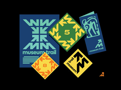 Museum Trail branding branding graphic design jackson logo logo design mississippi museum trail pattern public design