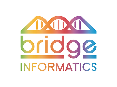 Bridge Informatics Pride Logo branding clean design figma logo modern vector