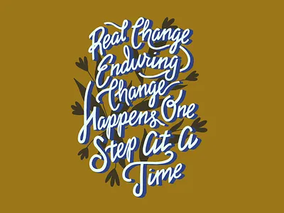 Real Change change design digital art hand drawn handlettering illustration lettering procreate quote ruth bader ginsburg type design typography