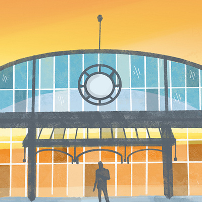 Amtrak Station Illustrations architecture art artwork branding buildings design painting scenes stations textures train stations trains traveling windows 10