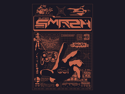 SMASH acid design futurewave illustration lofi maximalism retrowave shortdads typography