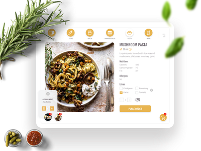 Food Reservation App app app design food interface mobile online ordering restaurant