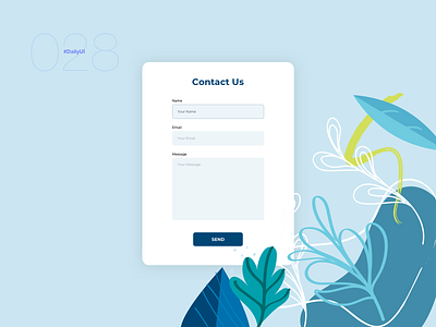 Contact Us | Daily UI - 028 clean design clean ui contact us contact us page daily daily ui 028 dailyui dailyuichallenge design digital simple ui uidesign