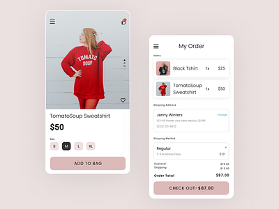 Shopping Cart Design creative dailyui designinspiration hireme minimal shopping app shopping cart design shoppingcart uidesign uidesigner userinterfacedesign