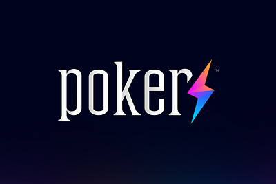 PokerS, BlackjackS & BaccaratS Branding Designs baccarat blackjack bolt bolt gradient bolt logo bolts brand identity casino branding casino logo custom type custom typeface gradient logo gradient type lightning bolt logo logo designer poker logo