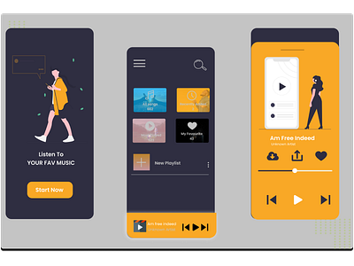 Music Player branding cre8ng dailyui design illustration music music app music art music player musician ui uidesign