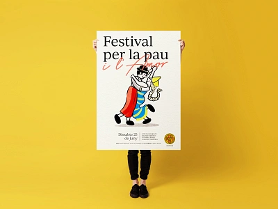 Festival for Peace and Love, BCN adobe illustrator adobe photoshop branding design editorial editorial illustration flyers graphic design illustration logo poster print procreate